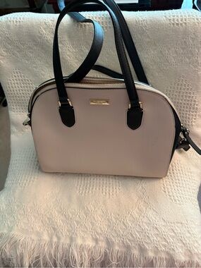 kate spade Cream Satchel with Black Trim and Handles
